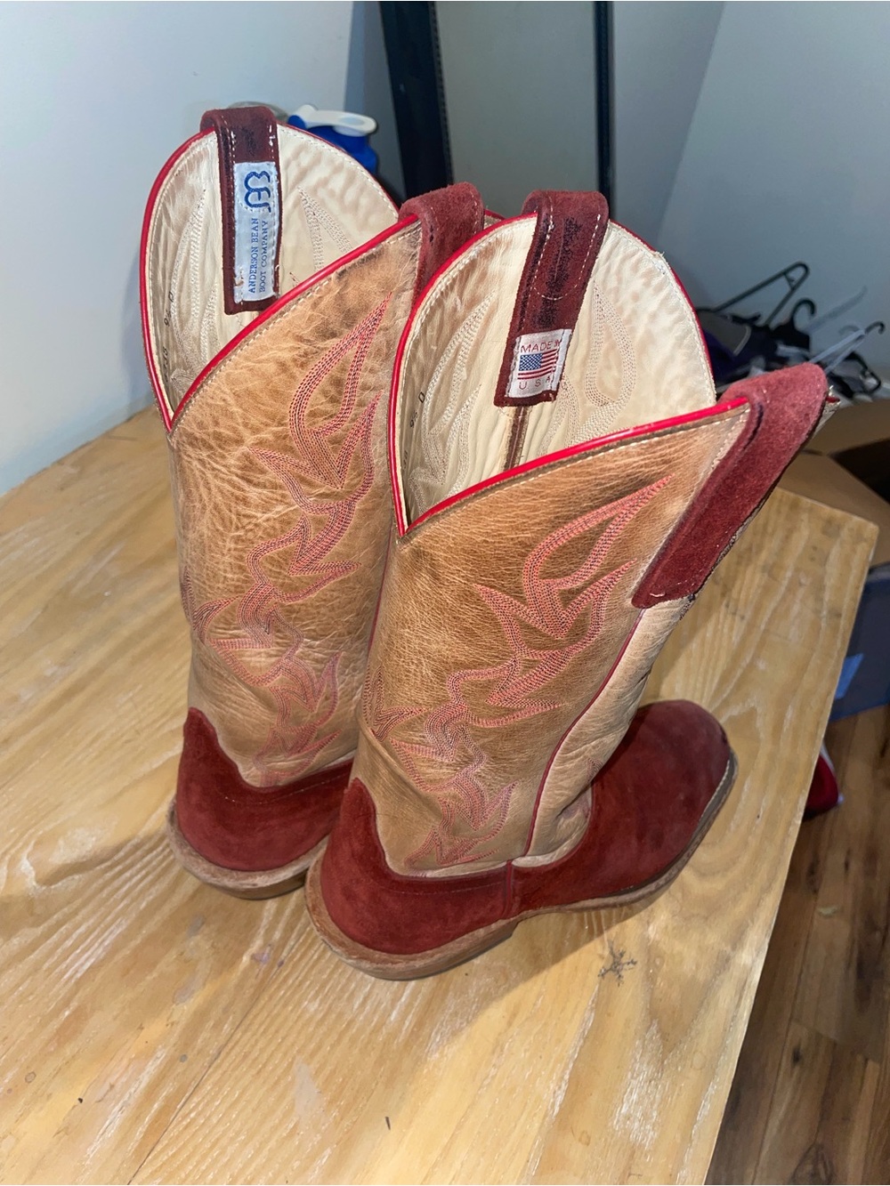 Anderson Bean Red Suede Firebird Capybara - Picture 4 of 4